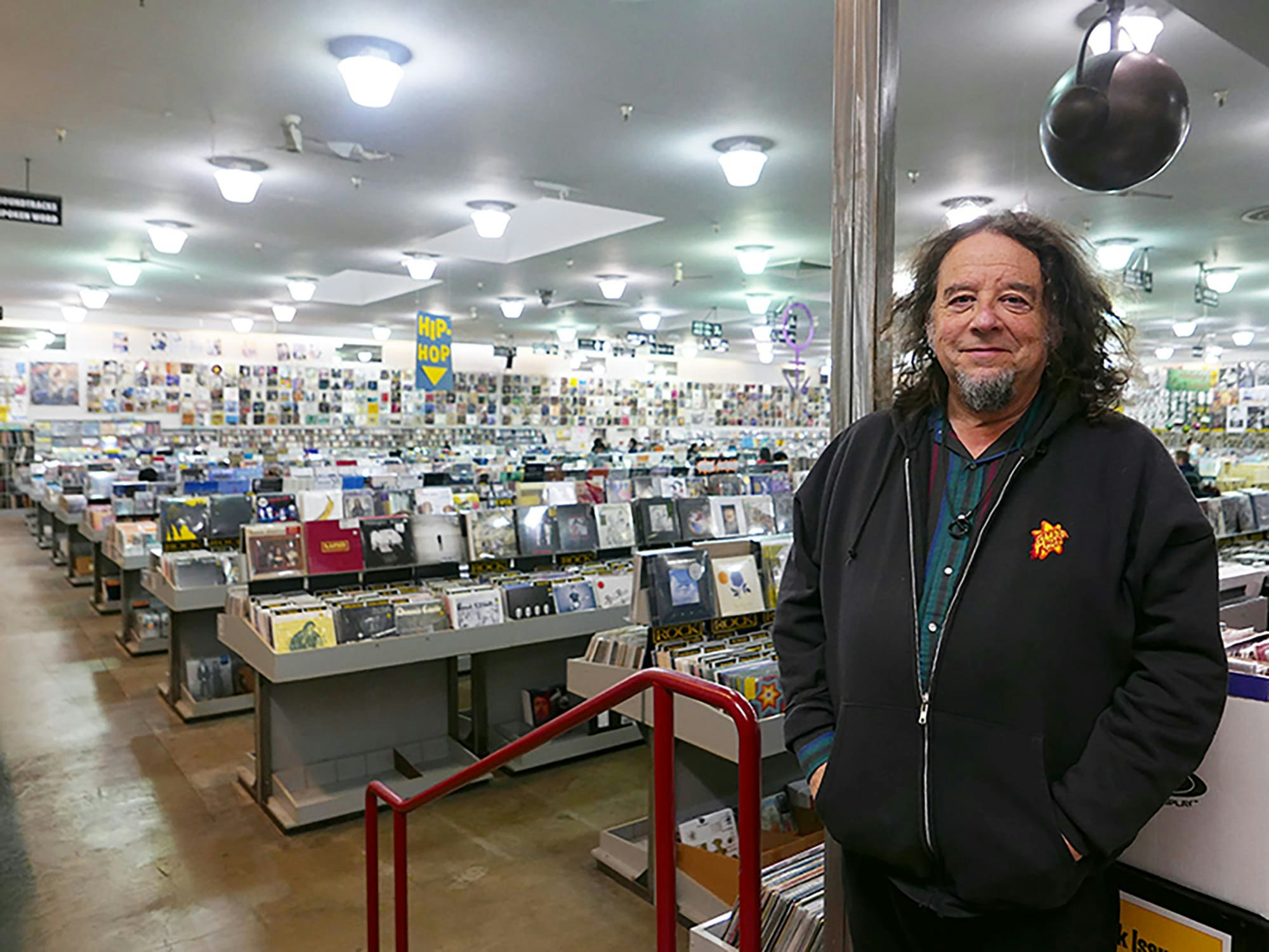 Amoeba cofounder Marc Weinstein at Amoeba Music in San Francisco, 2016. Photo and all following photos courtesy of Marc Weinstein unless otherwise credited.